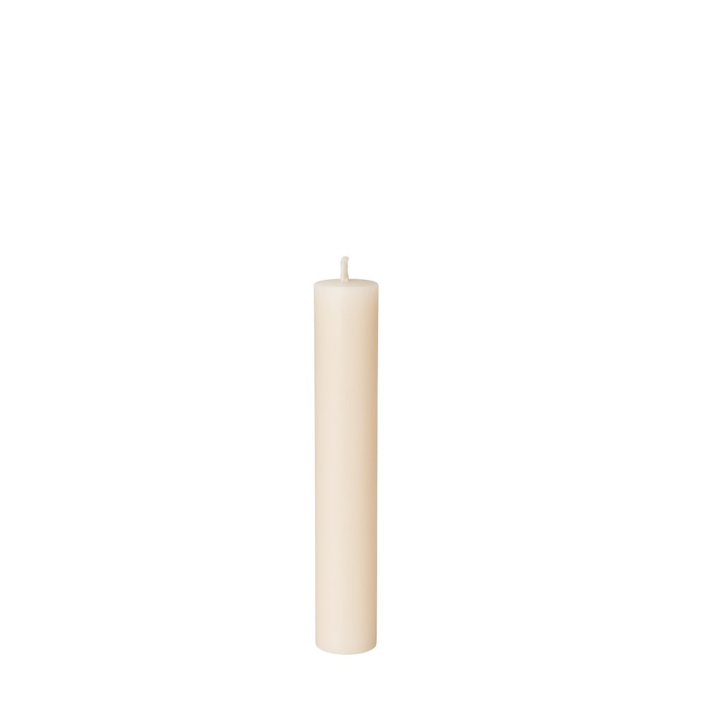 Konická svíčka ivory Rustic