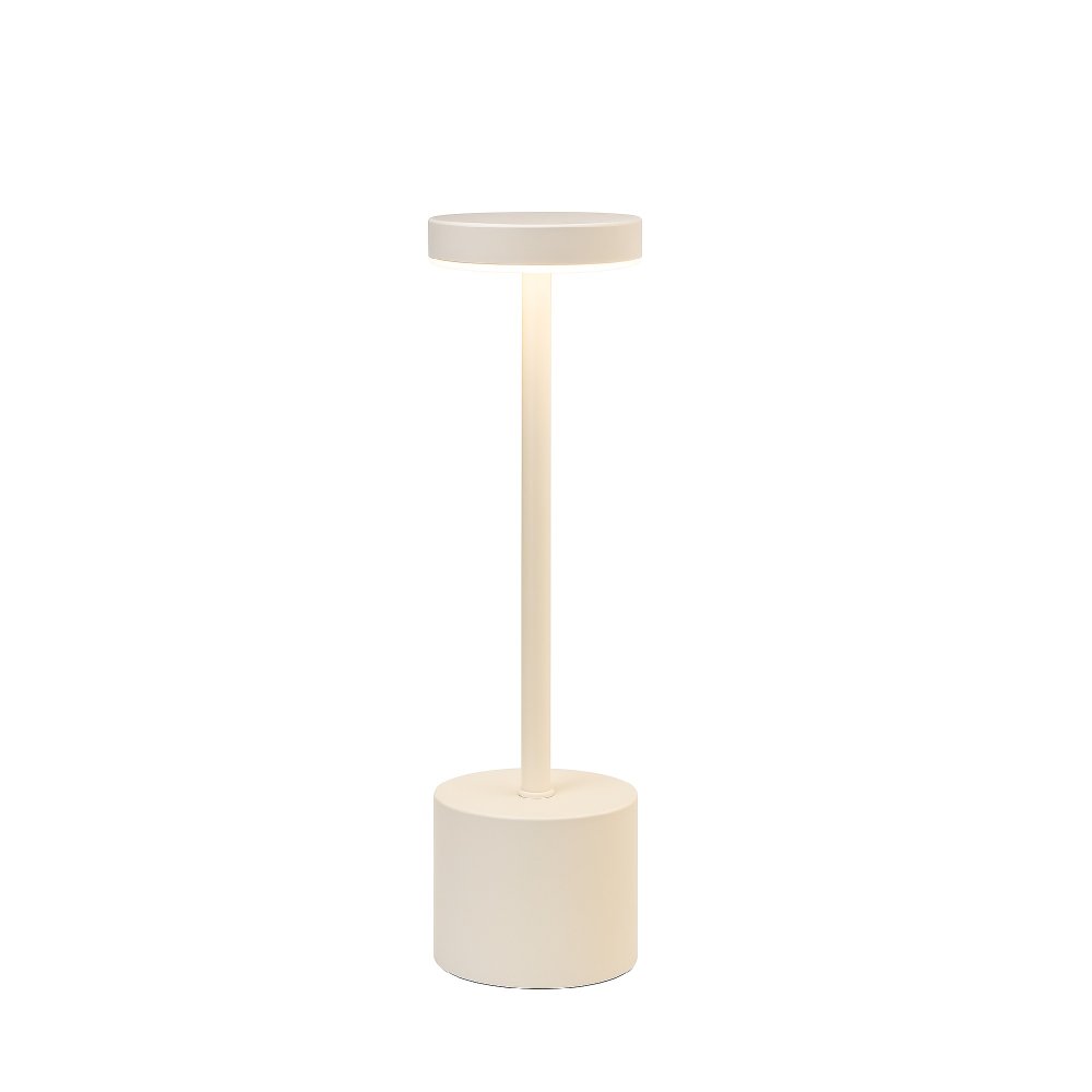 Bílá kovová lampička na usb k zapůjčení