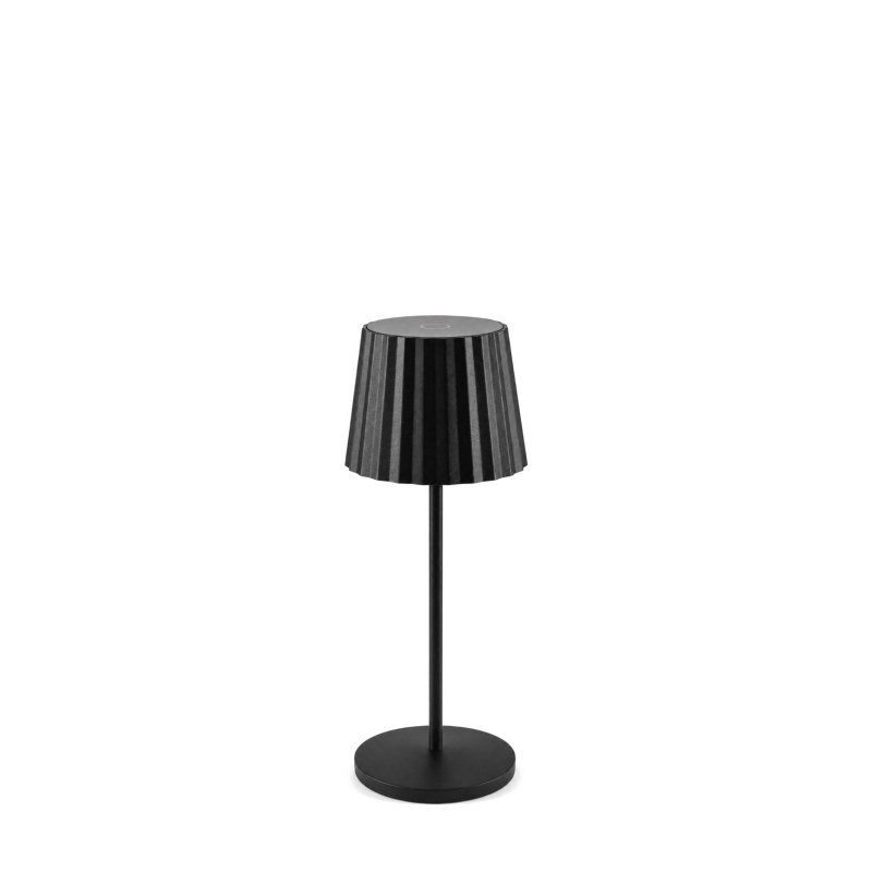 Černá kovová led lampička k zapůjčení