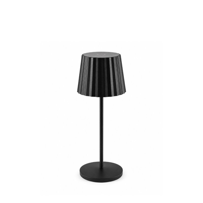 Černá kovová led lampička k zapůjčení