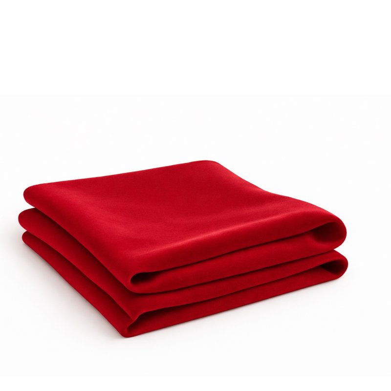 Dekorační sametová látka - červená k zapůjčení