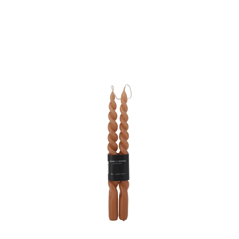 Dekorační konické svíčky spirála 29 cm