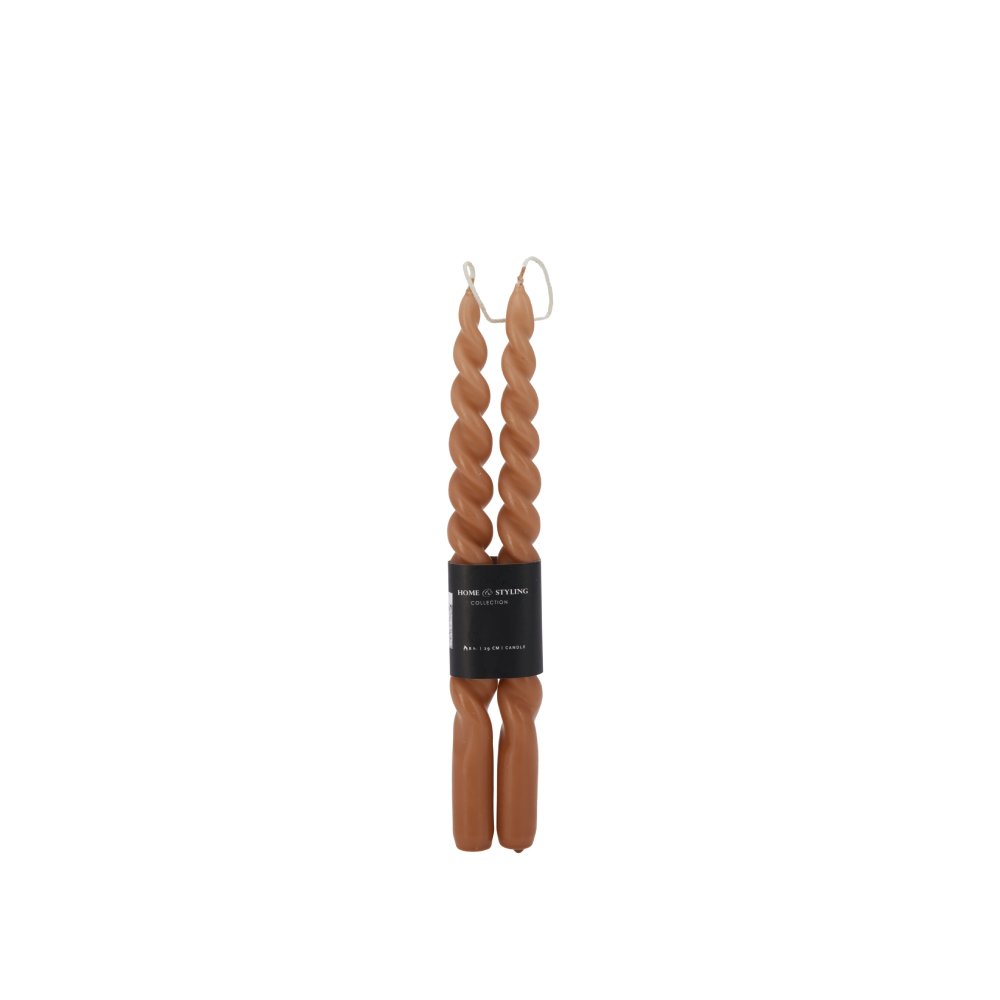 Dekorační konické svíčky spirála 29 cm