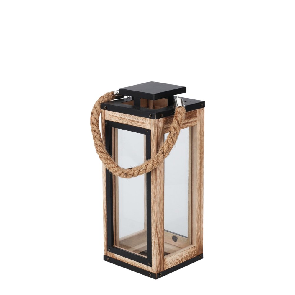 Dřevěná lucerna 32 cm k zapůjčení