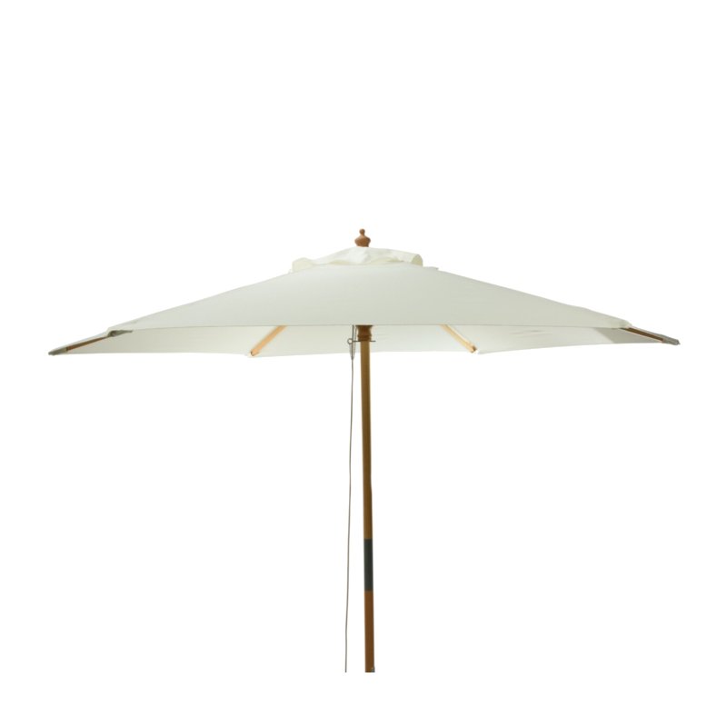 Dřevěný zahradní slunečník - creme elegant