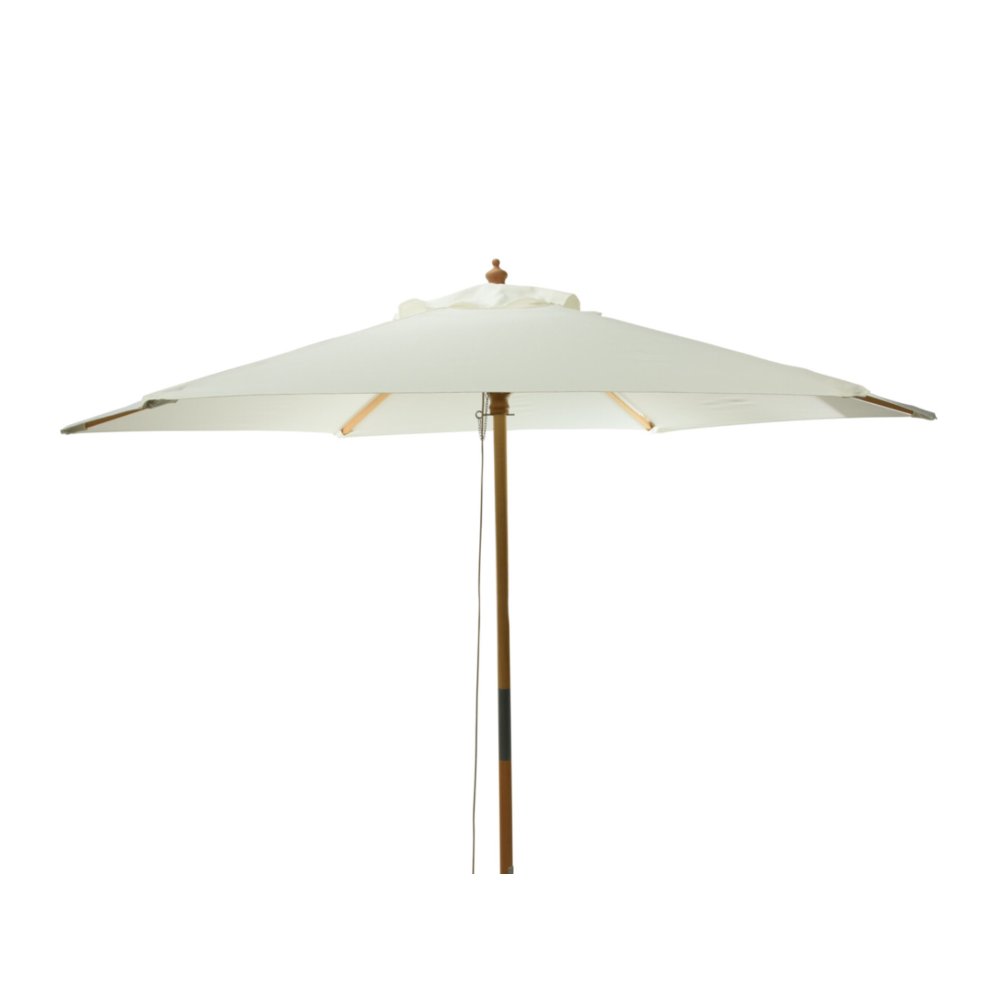 Dřevěný zahradní slunečník - creme elegant