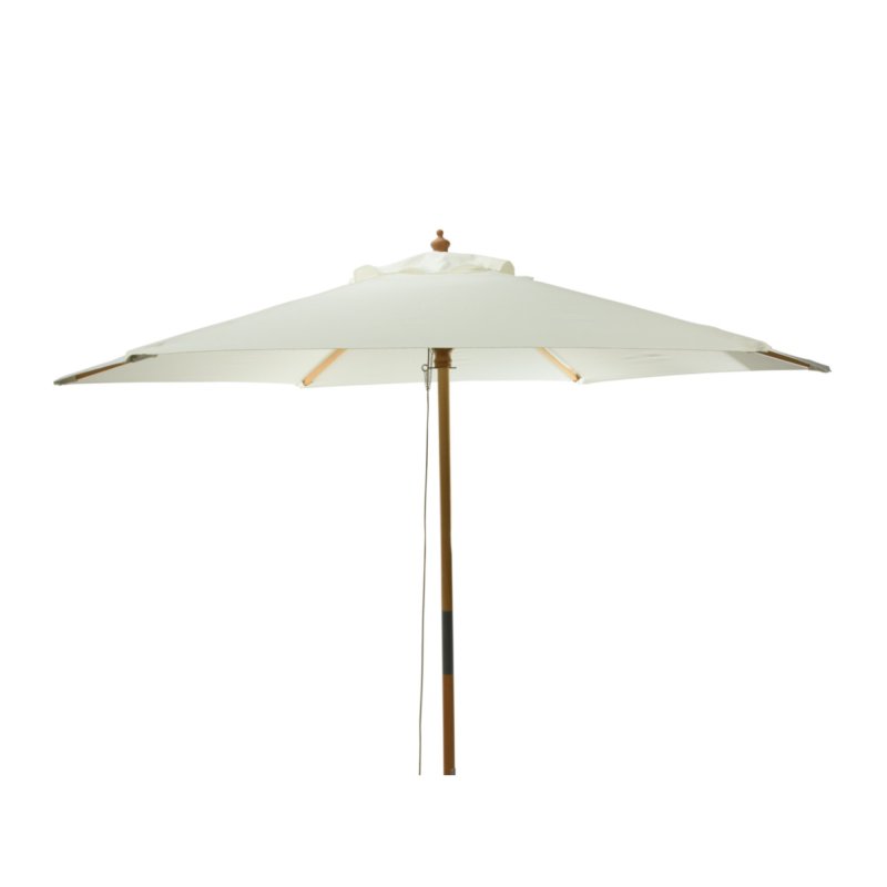 Dřevěný zahradní slunečník - creme elegant
