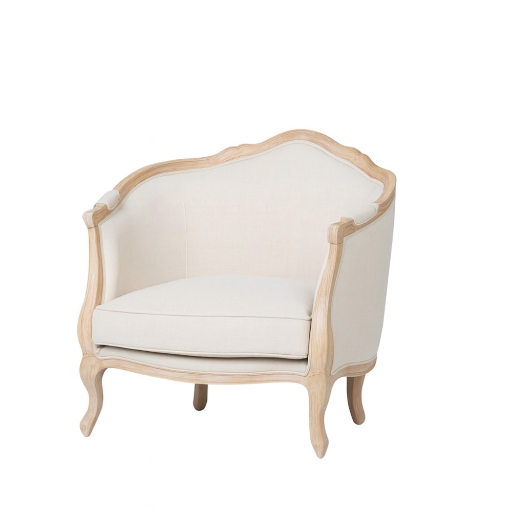 Elegantní francouzské čalouněné křeslo k zapůjčení