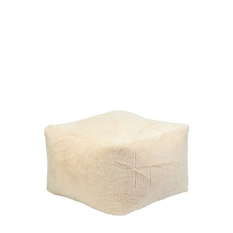 Jemný smetanový taburet/puf