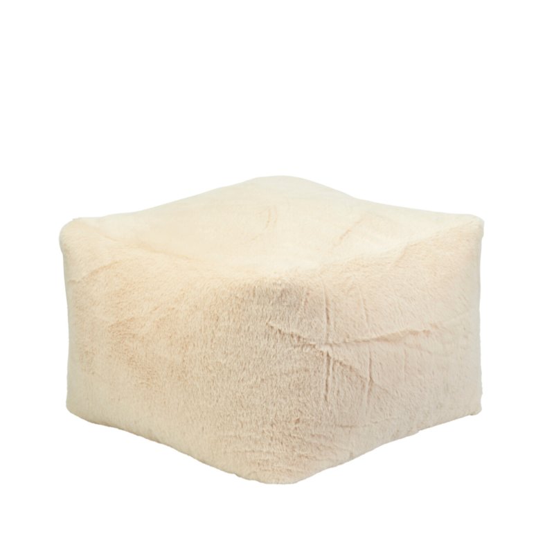 Jemný smetanový taburet/puf