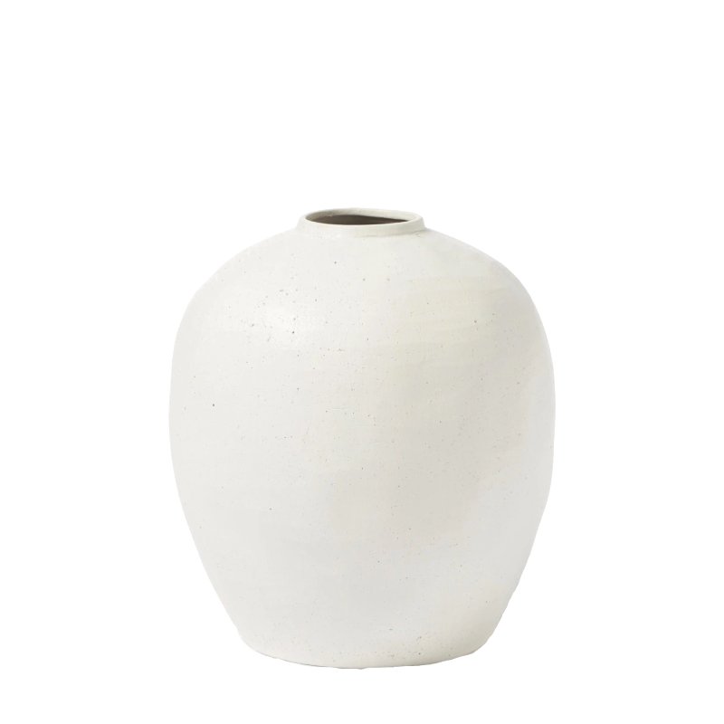 Kamenná váza Elegant White 44 cm k zapůjčení
