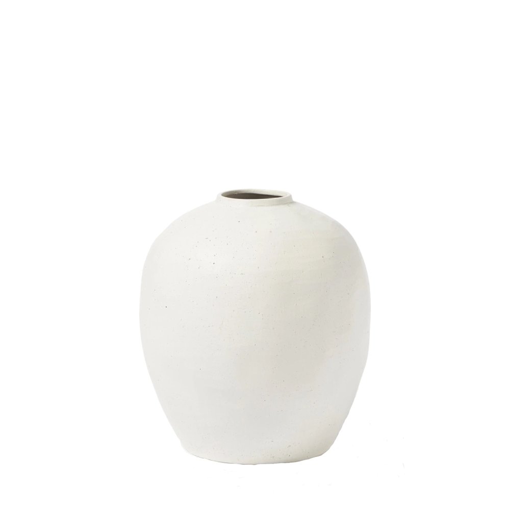 Kamenná váza Elegant White 44 cm k zapůjčení