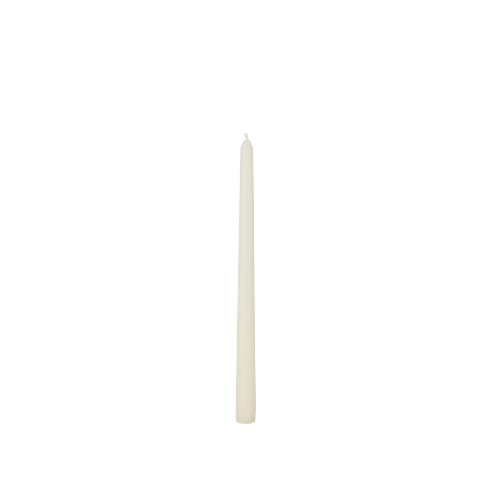 Konická svíčka ivory 30 cm