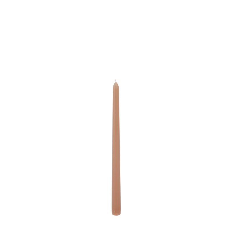 Konická svíčka v taupe barvě 30 cm