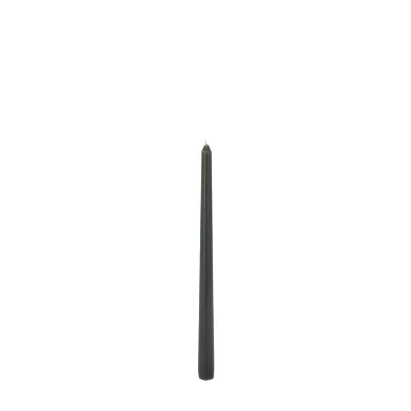 Konická tmavě zelená svíčka 30 cm