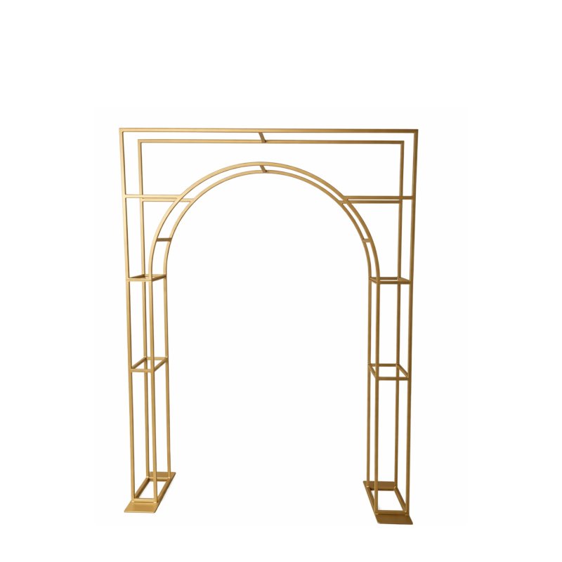 Zlatá kovová slavobrána oblouk k zapůjčení