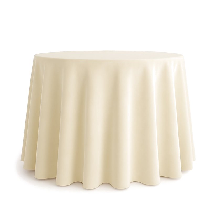 Krémový sametový ubrus ivory 340 cm
