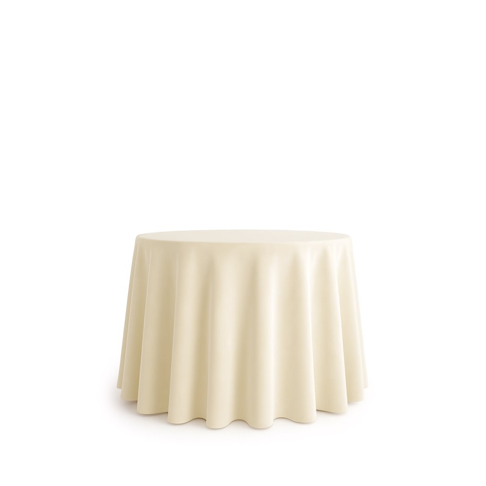 Krémový sametový ubrus ivory 340 cm