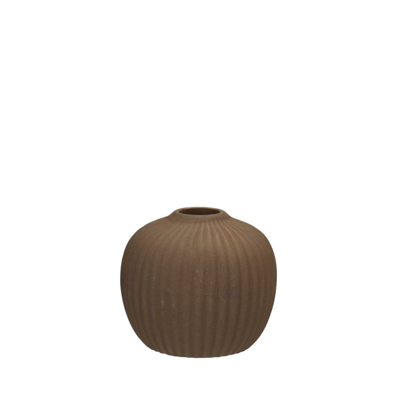 Malá hnědá dekorativní vázička k zapůjčení