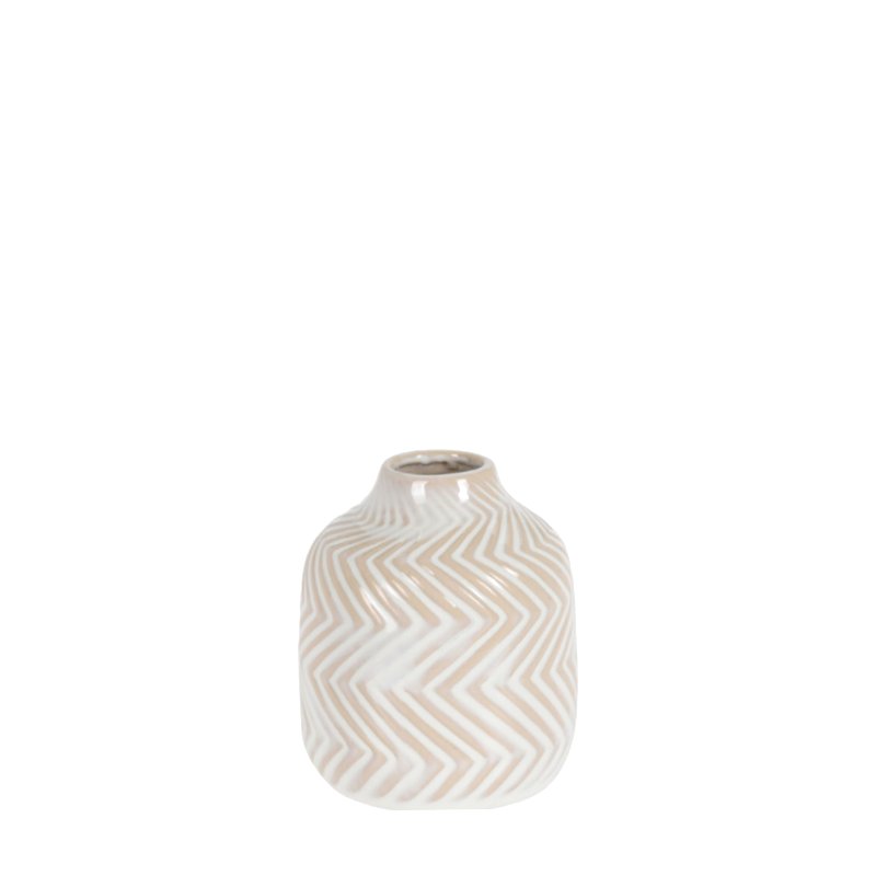 Malá porcelánová vázička s proužky
