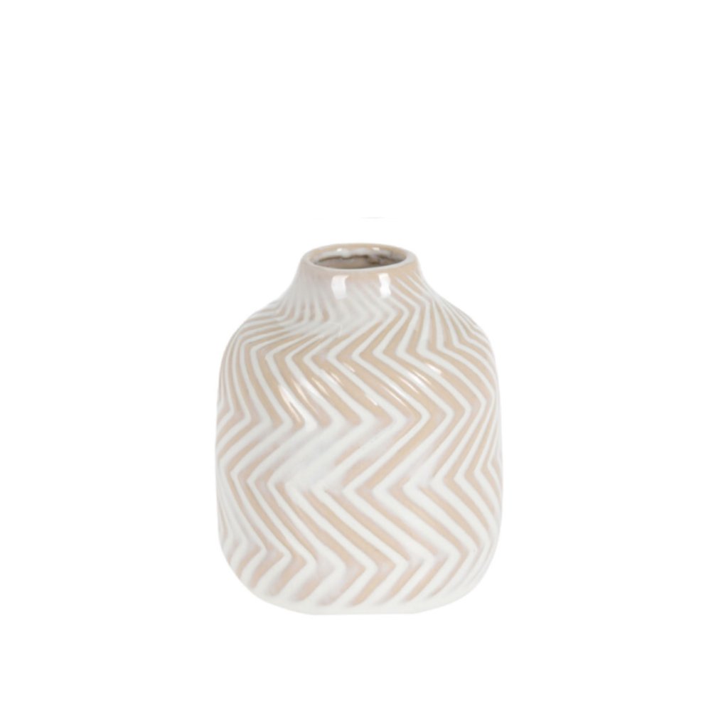 Malá porcelánová vázička s proužky