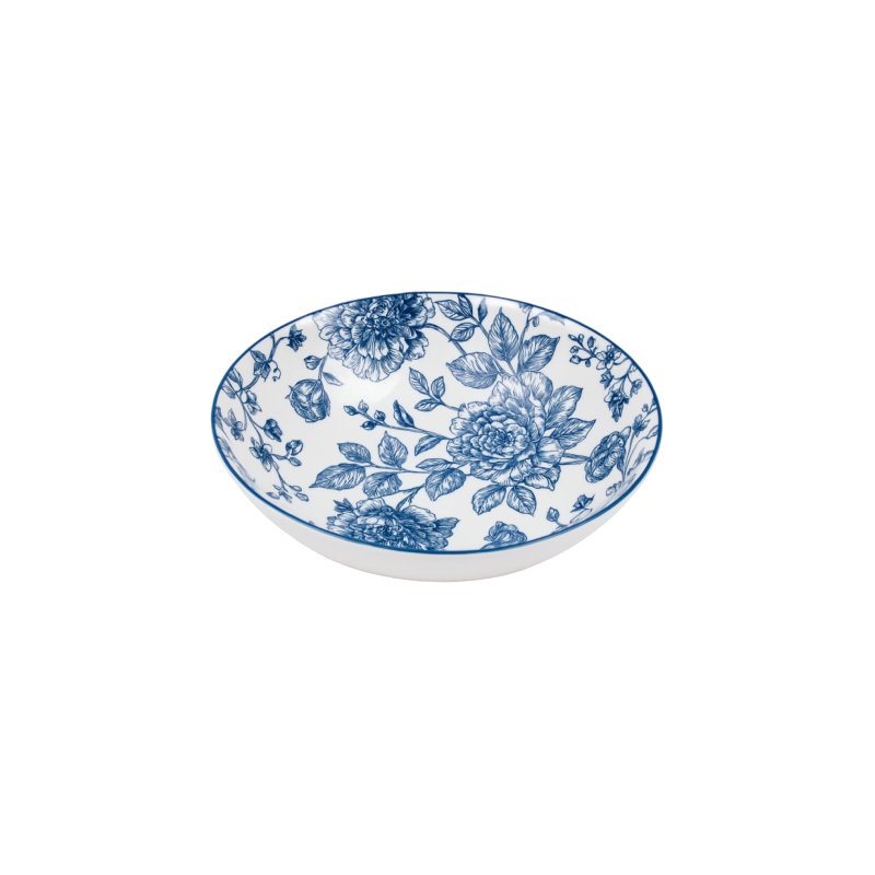 Porcelánový polévkový talíř s květinovým vzorem Amalfi