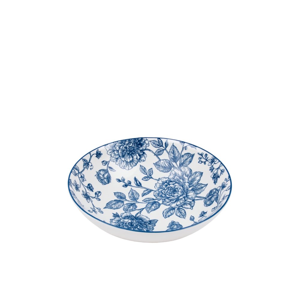Porcelánový polévkový talíř s květinovým vzorem Amalfi