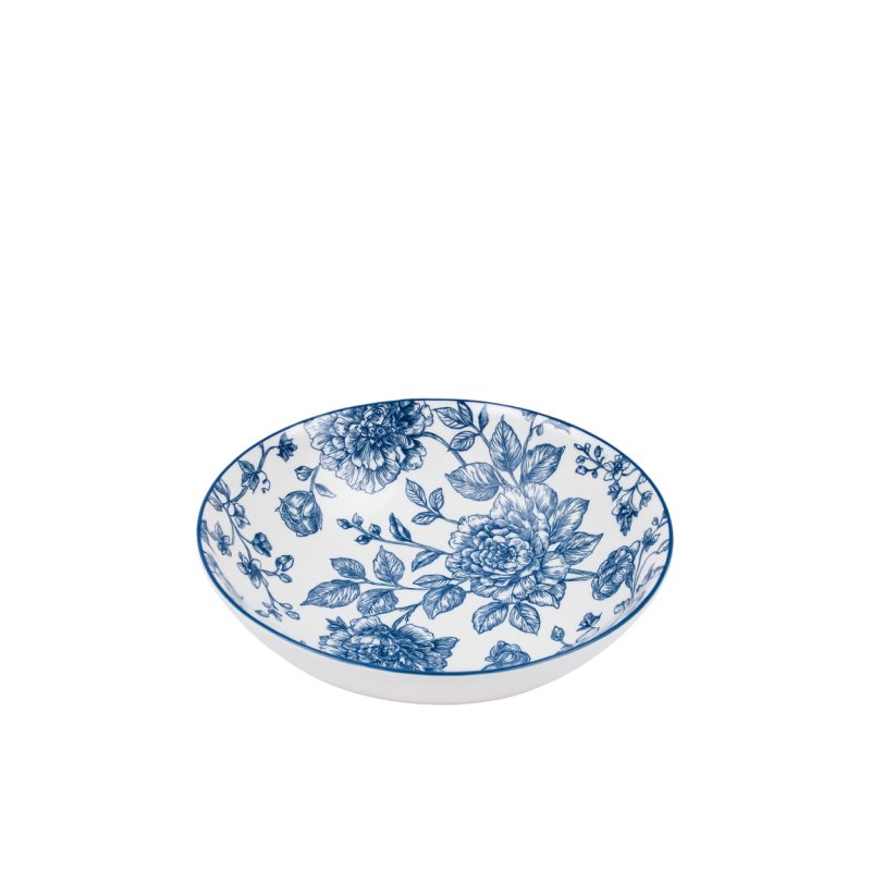 Porcelánový polévkový talíř s květinovým vzorem Amalfi