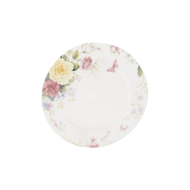 Porcelánový talíř s květinovým vzorem