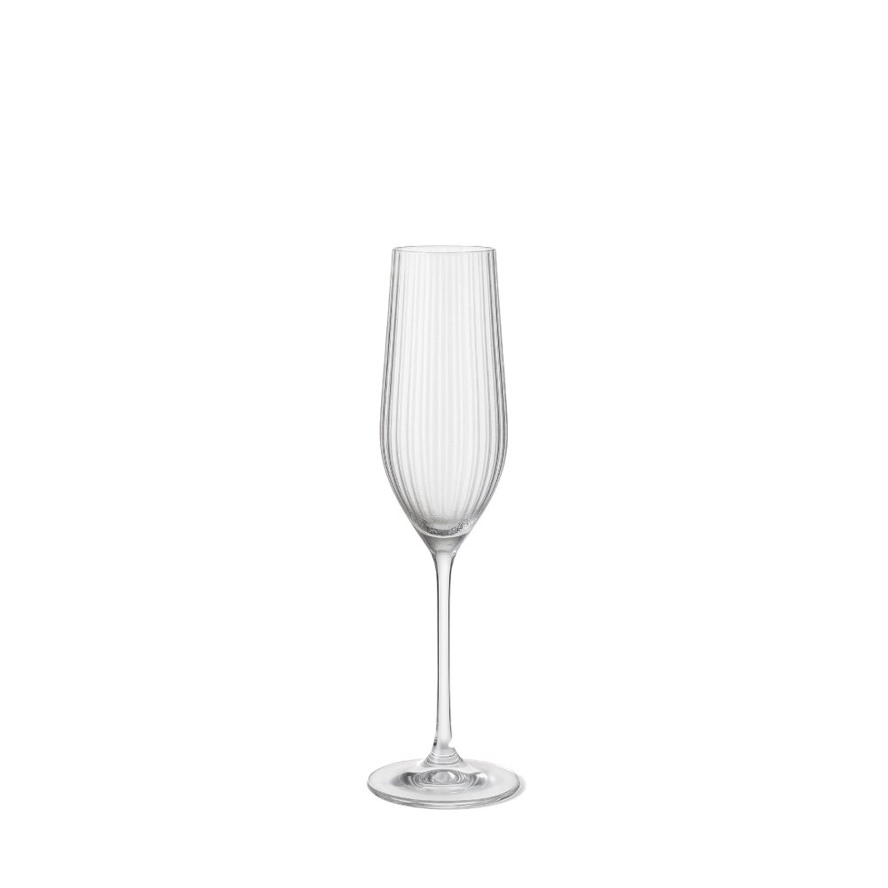 Sklenice na sekt s jemným vzorem