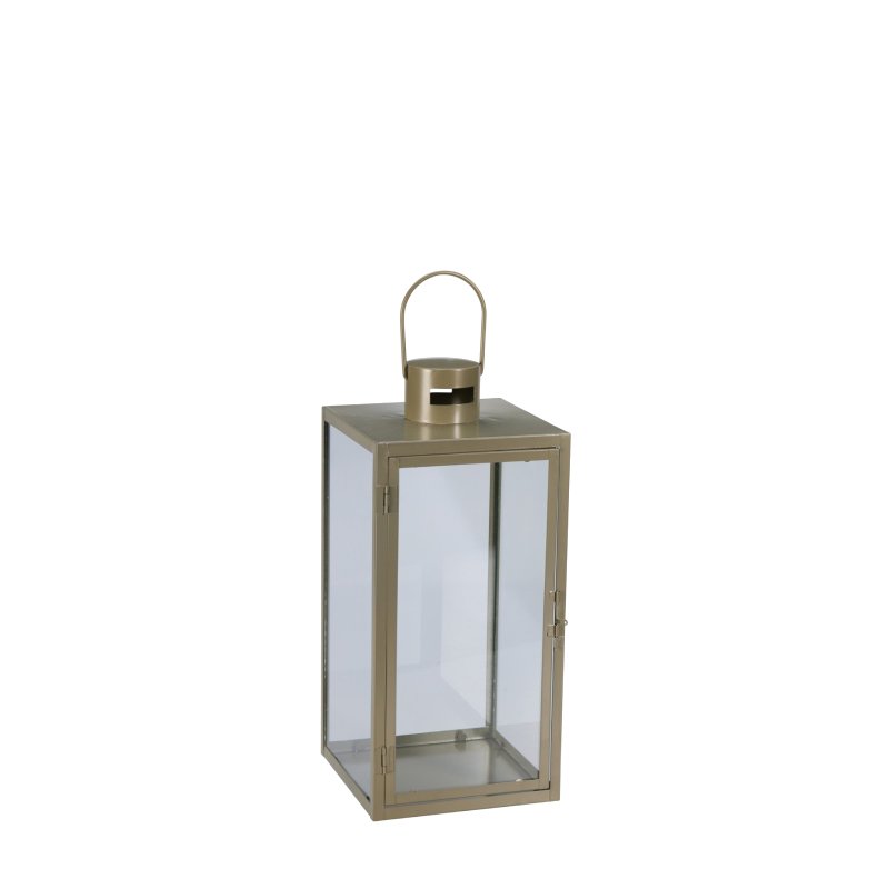 Velká kovová zelená lucerna 40 cm k zapůjčení
