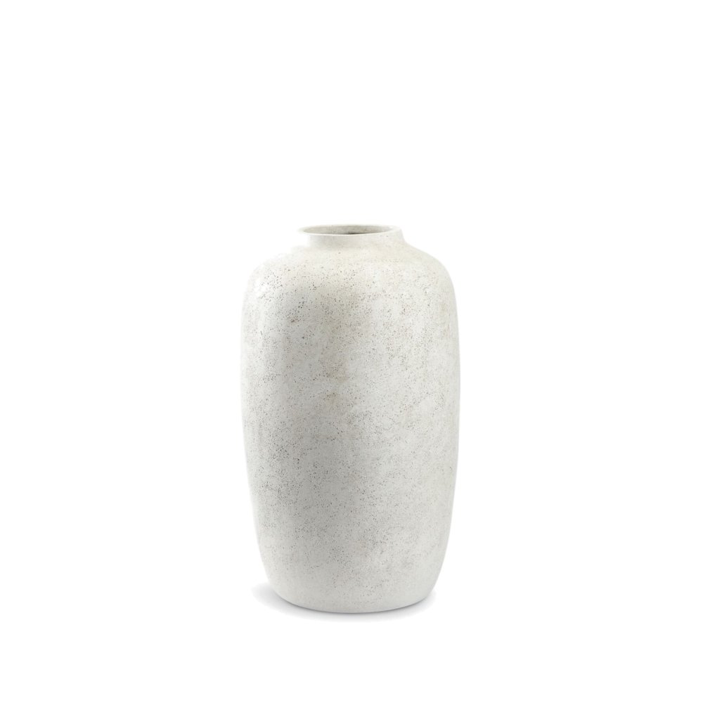 Vysoká keramická váza stone white k zapůjčení