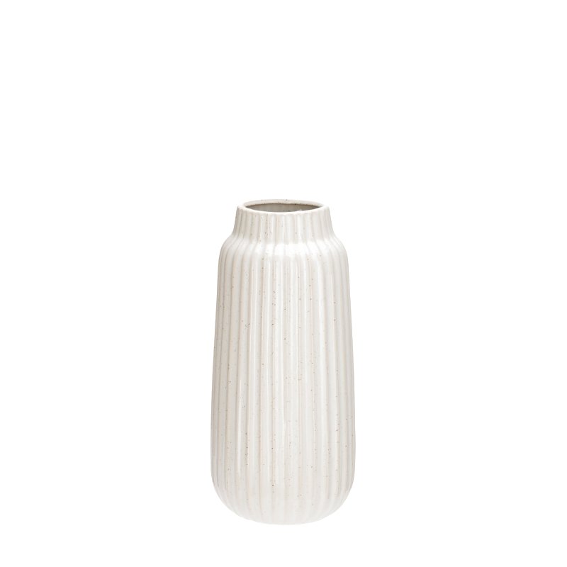 Vysoká krémová porcelánová váza
