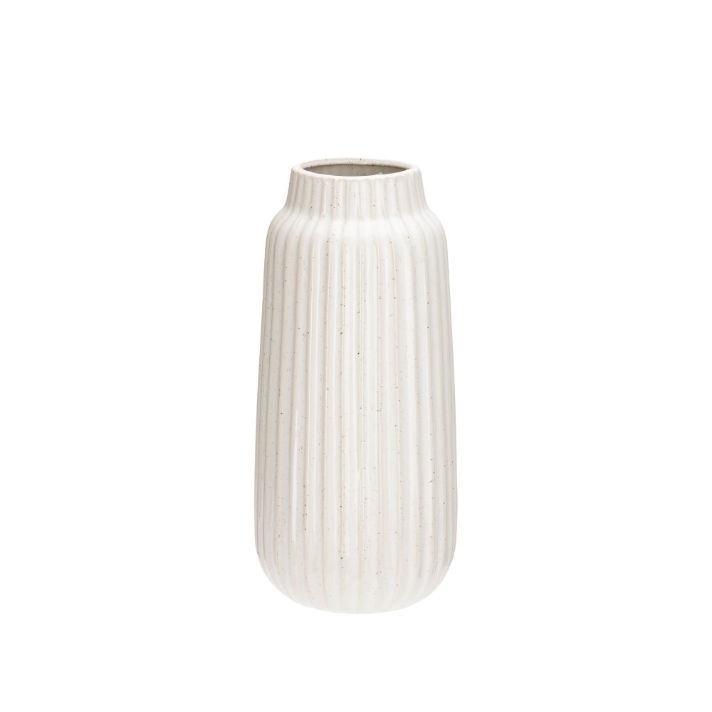 Vysoká krémová porcelánová váza