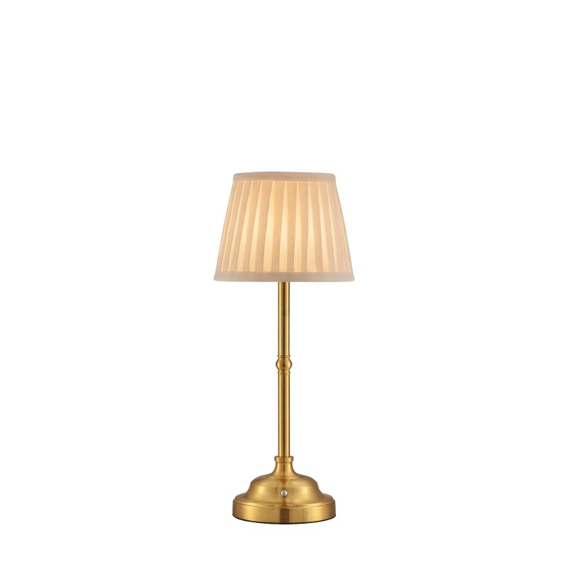 Zlatá bezdrátová LED stolní lampička k zapůjčení 40 cm
