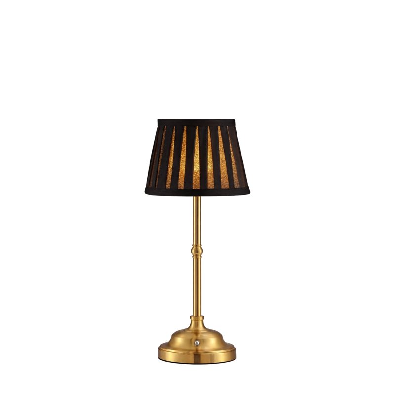 Zlatá LED lampička s moka stínidlem kettle zapůjčení