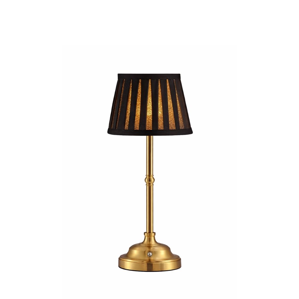 Zlatá LED lampička s moka stínidlem kettle zapůjčení