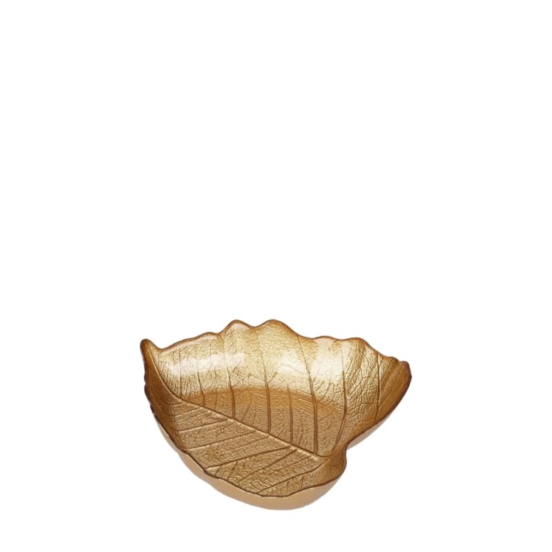 Zlatá skleněná miska