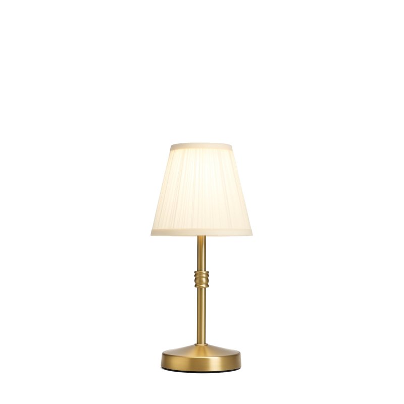 Zlatá stolní LED lampa na USB nabíjení