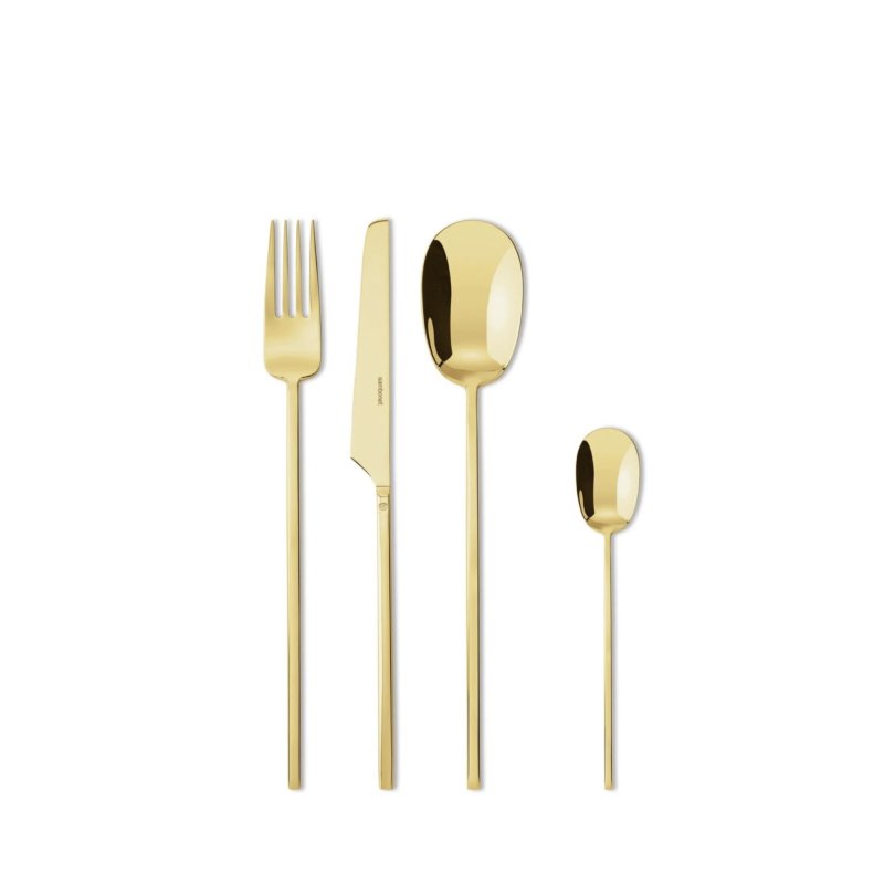 Zlaté moderní příbory luxury k zapůjčení