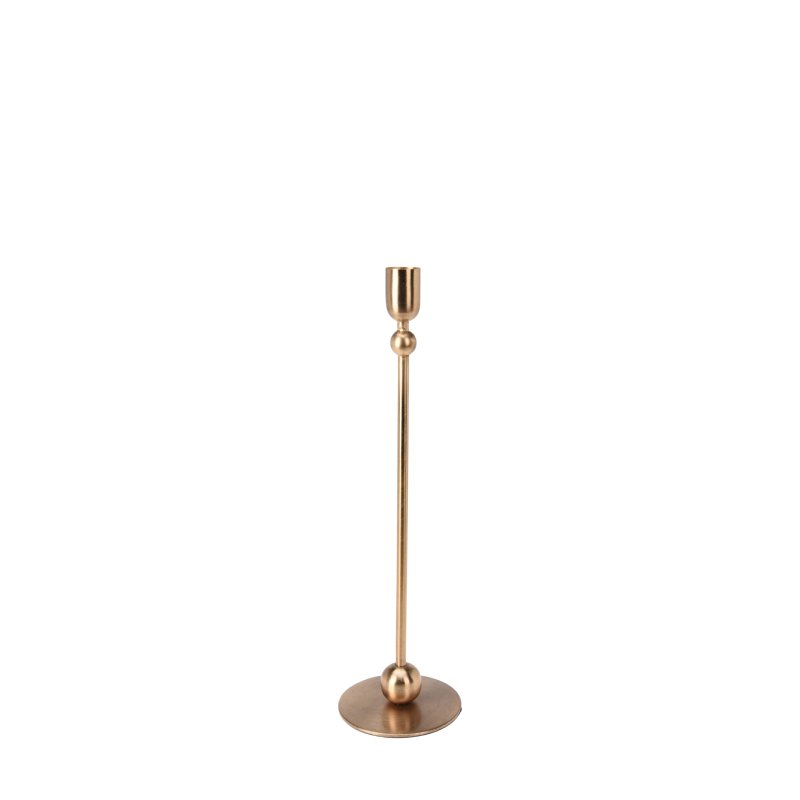 Zlatý svícen elegant - 33 cm